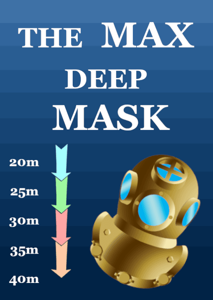 La máscara de buceo y la presión